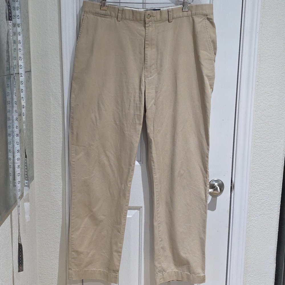 Polo by Ralph Lauren Vintage Y2K Flat Front Relaxed Fit Casual Khaki Pants 38x32